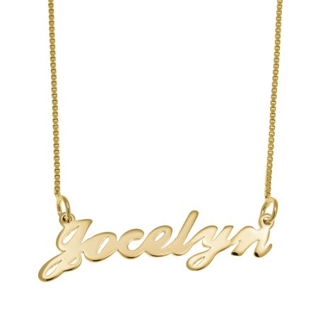Jocelyn Name Necklace in 18K Gold Plating