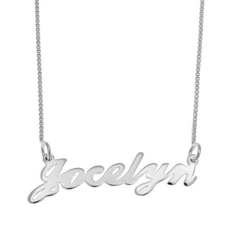 Jocelyn Name Necklace in 925 Sterling Silver