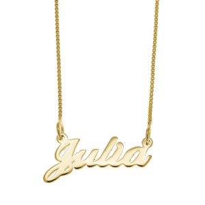 Julia Name Necklace gold