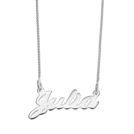 Julia Name Necklace in 925 Sterling Silver