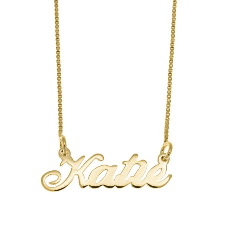 Katie Name Necklace in 18K Gold Plating