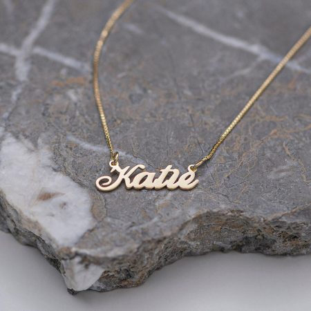 Katie Name Necklace-3 in 18K Gold Plating