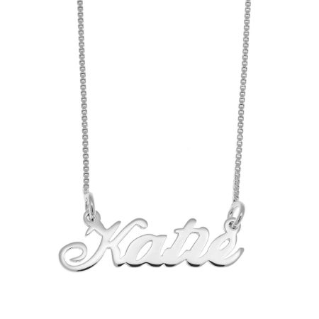 Katie Name Necklace in 925 Sterling Silver