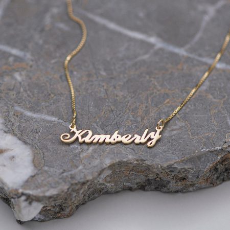 Kimberly Name Necklace-3 in 18K Gold Plating