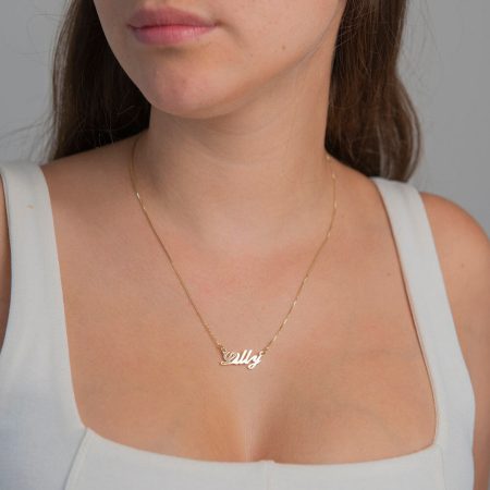 Lilly Name Necklace-2 in 18K Gold Plating