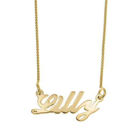 Lilly Name Necklace in 18K Gold Plating