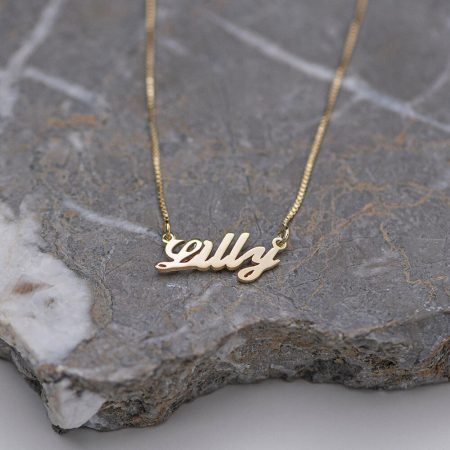 Lilly Name Necklace-3 in 18K Gold Plating