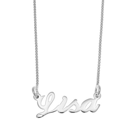 Lisa Name Necklace in 925 Sterling Silver