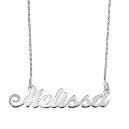 Melissa Name Necklace in 925 Sterling Silver