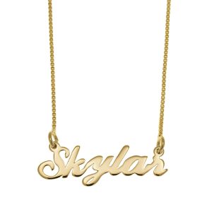 Skylar Name Necklace gold
