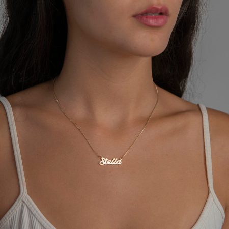 Stella Name Necklace-2 in 18K Gold Plating