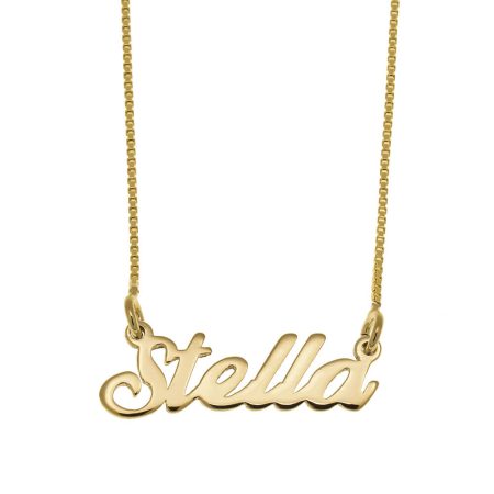Stella Name Necklace in 18K Gold Plating
