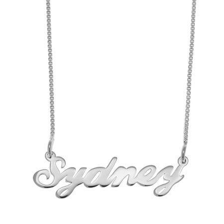Sydney Name Necklace in 925 Sterling Silver