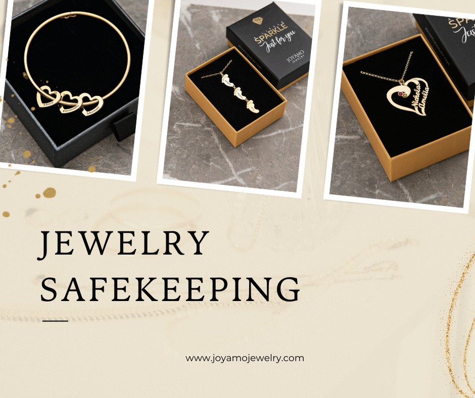 Jewelry Safekeeping and Care
Personalized Bangle with engravable Heart Charms
Personalized Vertical Necklace with Baby-Foot charms 
Personalized Couples Heart Necklace with engravings

