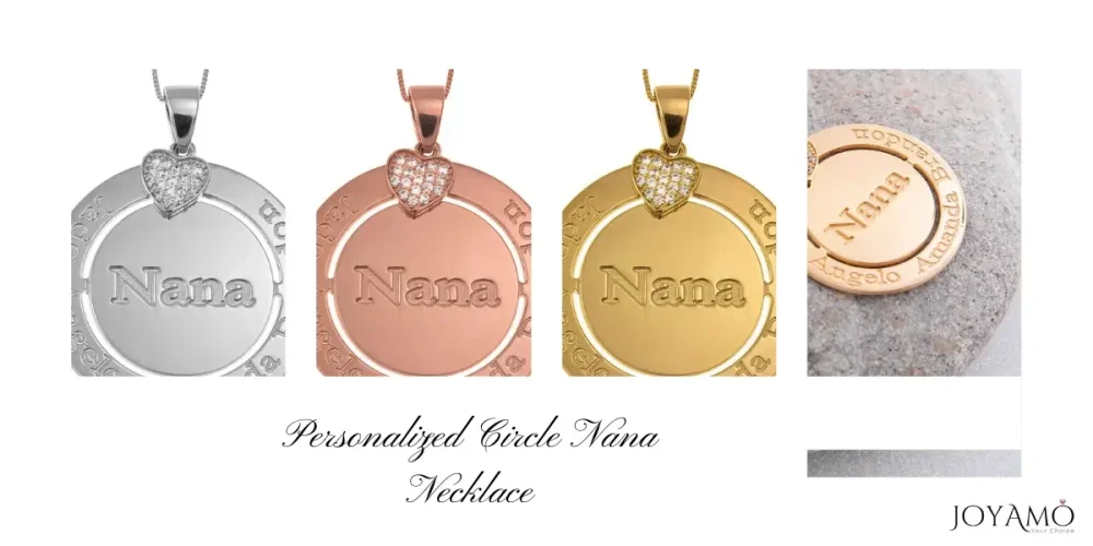Personalized Nana Necklace with Engravings