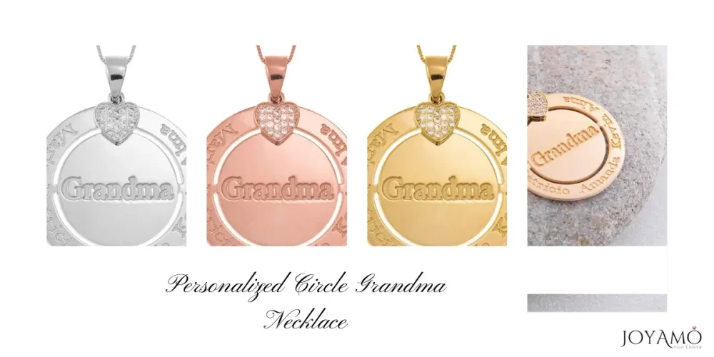 Personalized Grandma Necklace with Engravings