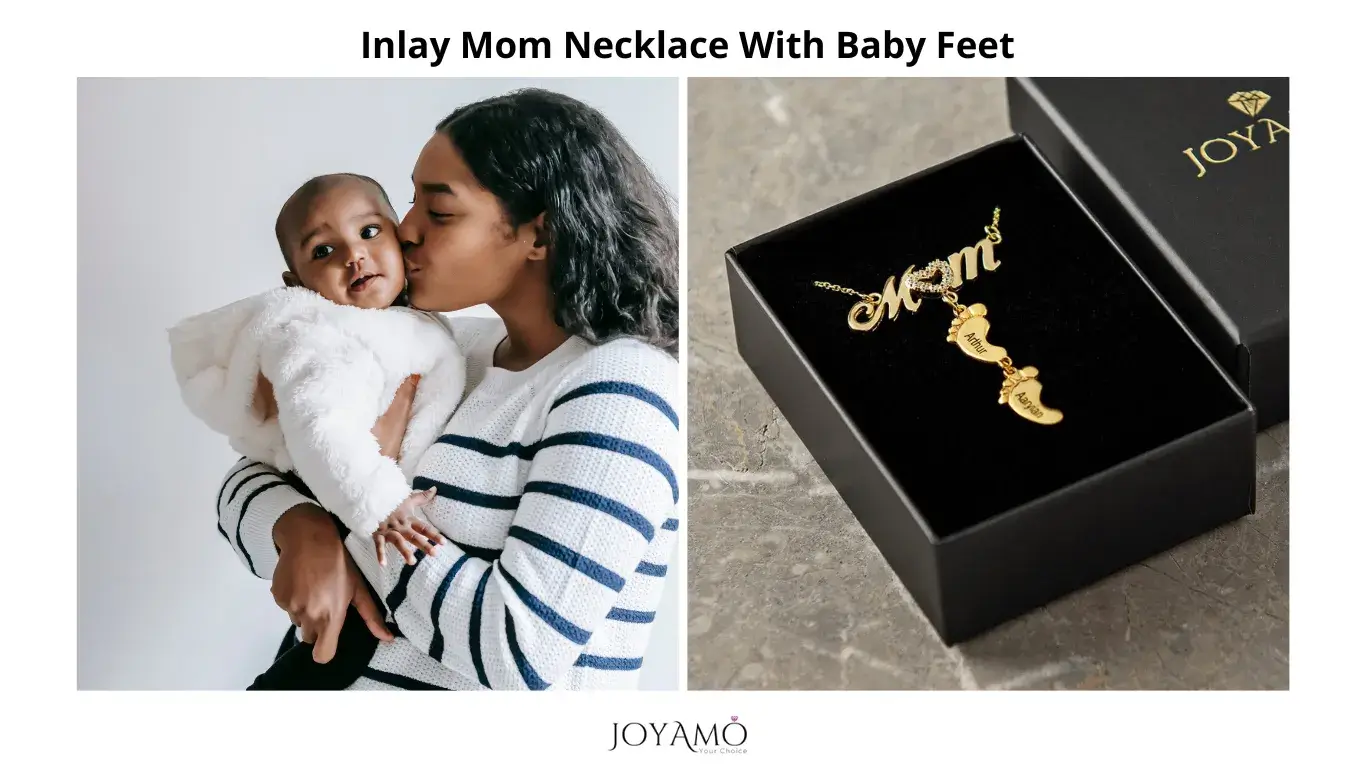 Personalized Baby Feet Necklace With Mom | Unique Executive Gifts – Get  Engravings