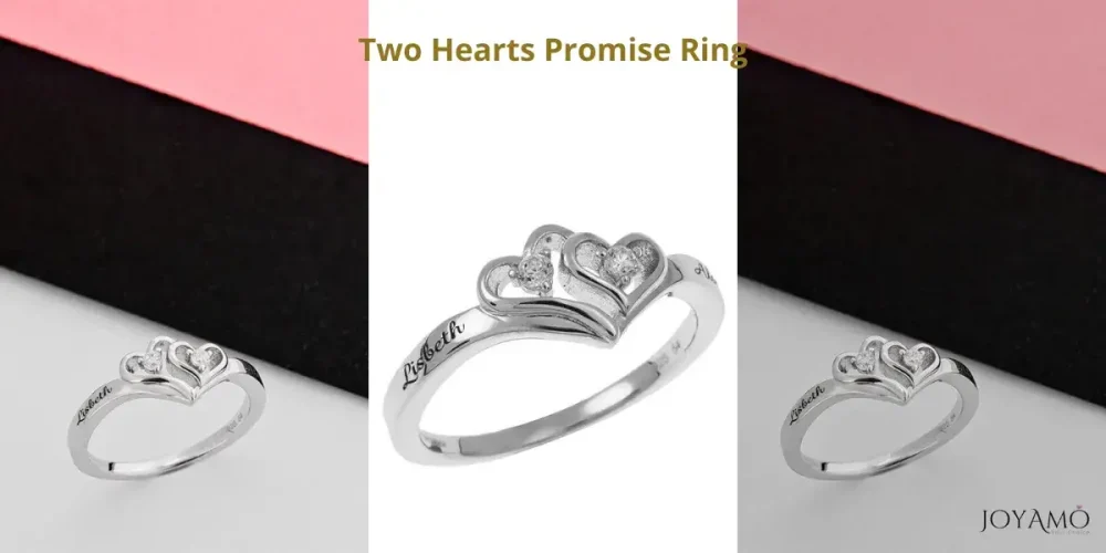 Two Hearts Promise Ring
