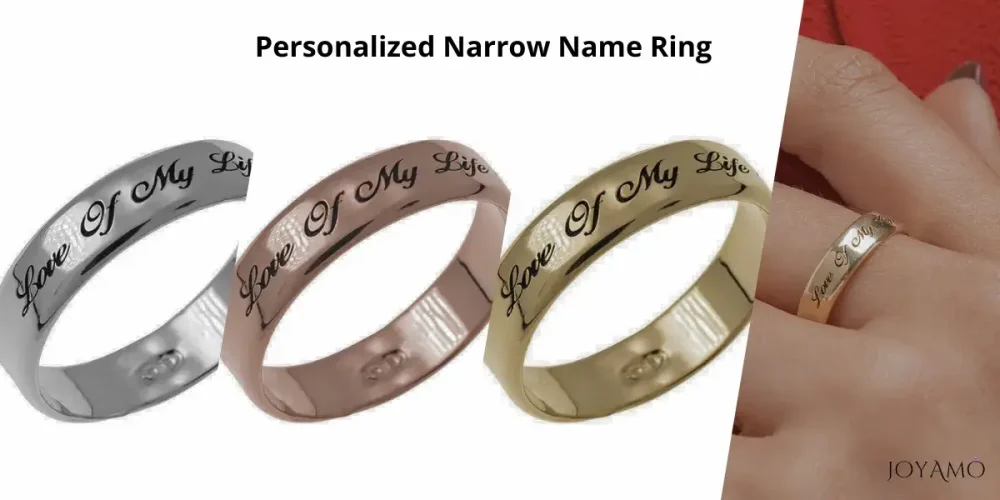Personalized Narrow Name Ring
