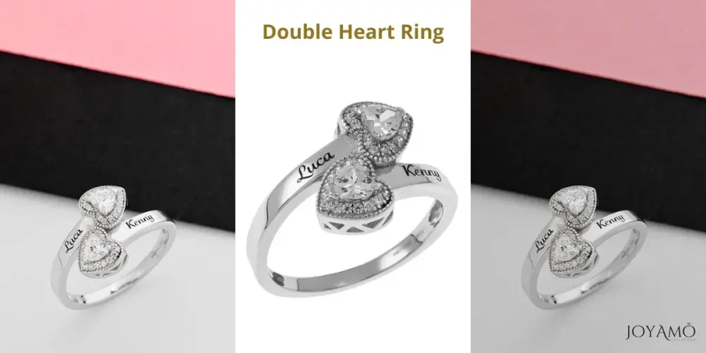 Double Heart ring