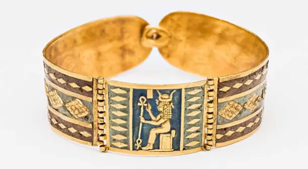 Egyptian Bracelet with image of Goddess Hathor