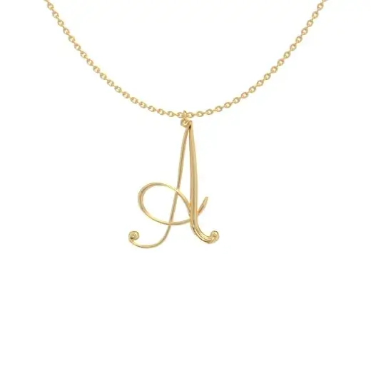  Big Initial Necklace