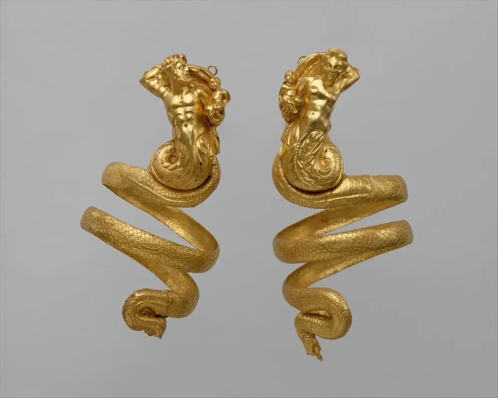 Pair of gold armbands
Greek, ca. 200 BCE