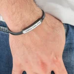 Stainless Steel Bracelet With Engravable Bar