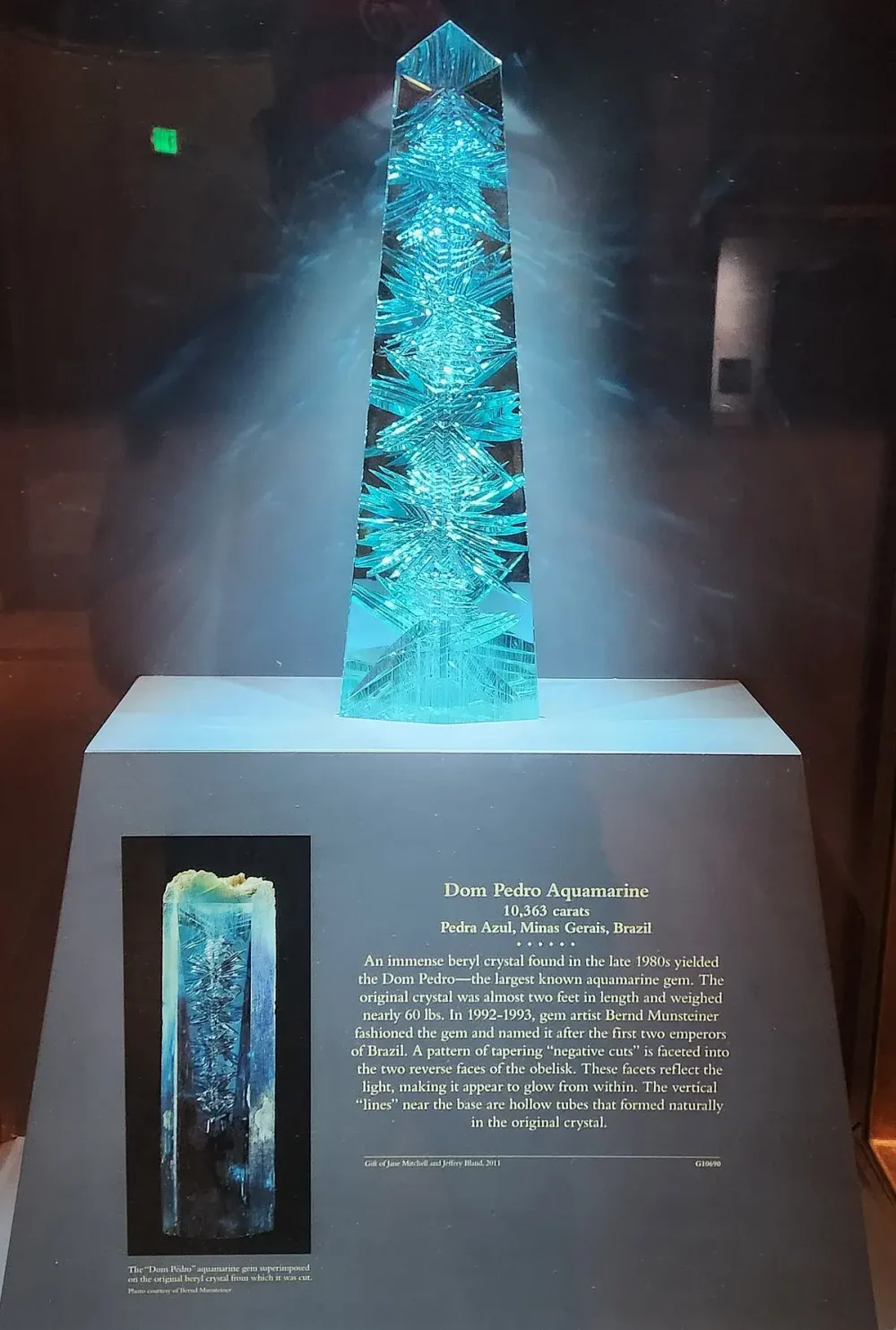 The Dom Pedro aquamarine is the world's largest cut aquamarine gem