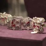 Egyptian Art Deco King Farouk Bracelet, owned by Elizabeth Taylor and auctioned by Christie's in 2011